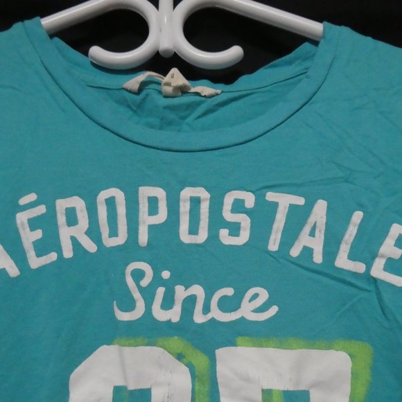 AEROPOSTALE | XL, Extra Large | 100% Cotton | Teal Graphic Tee - Picture 4 of 11
